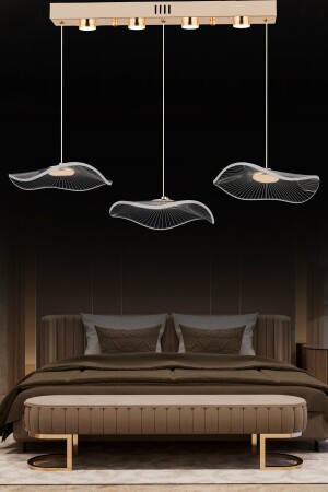 MNZ-Jolie 3 صف 3 لون 26 وات ذهبية كريستال LED غرفة المعيشة الحديثة صالة ضوء اللوم - Apliqa