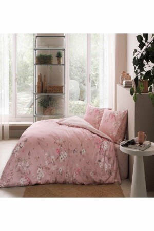 MNZ-Julian Pink Duvet Cover Set مزدوج 8682475023764 - Taç