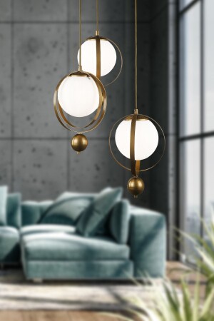 MNZ-Jupiter 3 . مصباح مع الزجاج الأبيض القديم BEG0025BEG03 - Begüsa