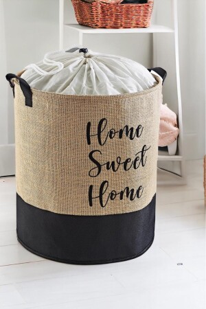 MNZ-Jute مضاد للماء القائمة على السلسلة الملتوية غسالة الغسيل المنزلق خزانة تخزين الألعاب 37x40 - Prendi Home