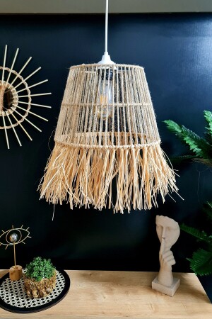 MNZ-Jute شمعة Wicker شمعة بوهيمية رافيا شمعة فرنغ شمعة - Bubihome