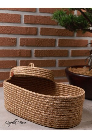 منظمة سلة المياه من نوع MNZ-Jute Wicker باستخدام منظمة الغطاء - Carpella Home