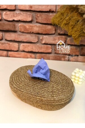 MNZ-Jute، Wicker، نابكين هولدر باكس، نابكين هولدر، منظمة، منظمة الطاولة المنزلترك-نابكين هولدر-Q1 - HomeTurko