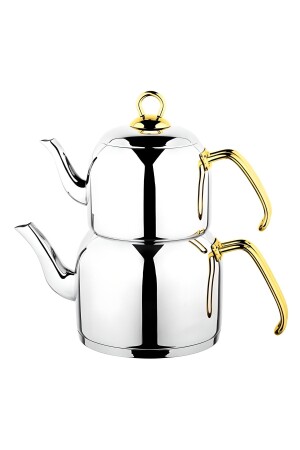 MNZ-K-305. 03 فوليت الشايات مجموعة من الفولاذ المقبض الحجم الذهب - Özkent