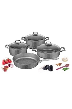 MNZ-K-530 غرانيت طائرات طهي 7 قطع مجموعة - Özkent