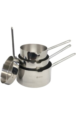 MNZ-Kaçerola كأس حليب مجموعة من 4 (كأس للصوص وعلب الحليب 12 سم-14 سم-16 سم) AltunHomeKoçerola - AltunHome