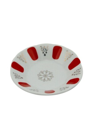 MNZ-Kahveci البورتسلين الأحمر كاهفيسي طبق الشاي 12 قطع لوحات PRA-1298988-1552 - Tekbir