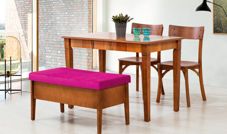 مجموعة طاولة الطعام من طراز MNZ-Kamel - الجوز - Cadde Yıldız