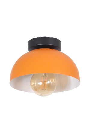 MNZ-Kante تصميم حديث كافي مطبخ قاعة المعيشة السقف المنخفض اللون البرتقالي المعدن واحد الشنارة KP39 - Fer Avize