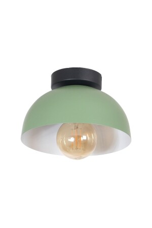 MNZ-Kante تصميم عصري كافي مطبخ قاعة المعيشة السقف المنخفض الأخضر لون المعدن واحد الشنارة KP39 - Fer Avize