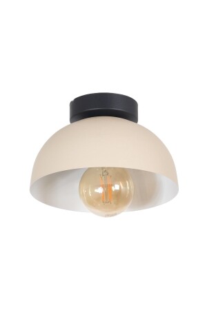 MNZ-Kante تصميم عصري كافي مطبخ قاعة المعيشة غرفة المعيشة السقف المنخفض كريم لون المعدن واحد الشنارة KP39 - Fer Avize