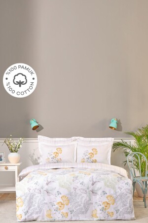 MNZ-Karaca المنزلي الفعلة الخضراء مزدوجة 100% القطن ساتيين غطاء غطاء 200 مجموعة 21. 01. 0600 - Karaca Home