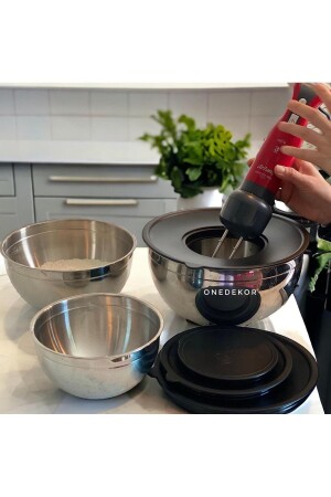 MNZ-Karat 16-20-24 سم صمام من الفولاذ 7pcs - Onedekor