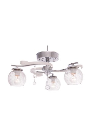 MNZ-Karen 3-piece Chrome LED شمعة مع التحكم عن بعد 1180-21-03 - Umur Aydınlatma
