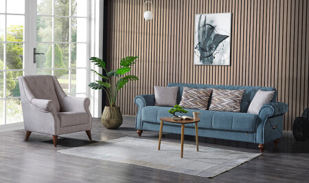 قماش معدني من مجموعة مقاعد MNZ-Karia - Cadde Yıldız