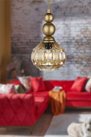 MNZ-Katana شمعة واحدة زجاج العسل القديم BEG1274BEG01 - Begüsa