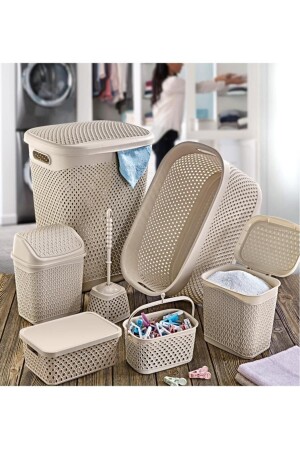 مجموعة من المواد المعدنية من طراز MNZ-Katre 7 قطع حمام الحمام المعدنية TRN-170SET-02 - SmartWare