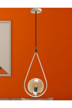 MNZ-Katre Matte White Honey Glass واحد مصباح 10106101 - MŞ Aydınlatma