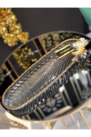 MNZ-Kelebek Long Oval Glass Boat Presentation حامل قوارب PRA-6448899-2576 - İMALATCIM