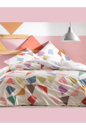 MNZ-Kevin Red Qeen Duvet Cover Set واحد من غطاء الغطاء المعدل المطاطي 4242-11 - Taç