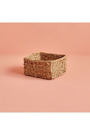 MNZ-Kiara Wicker Square Basket طبيعي (22X22X10 CM) TYC00243753990 - Bella Maison