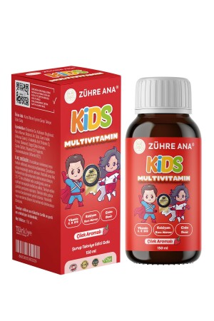 MNZ-Kids ملطيفيتامينات سريب الفراولة 150 مل - Zühre Ana