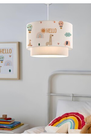 (MNZ-Kids Hello Friends) الأنسجة المطبوعة (Lamp Pendant Lamp) غرفة الأطفال الطباعة الخاصة - Homing
