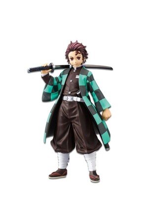 MNZ-Kimetsu لا يايبا العمل الرسم 16 سم - Tanjiro شخصية BUYUK6 - BANDAI