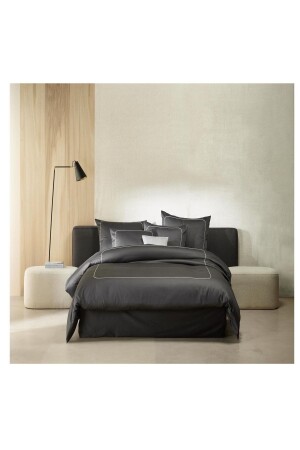 مقاس MNZ-King Anthracite القطن الأبيض الساتين غطاء القماش مجموعة Btboy45 - METİNEV