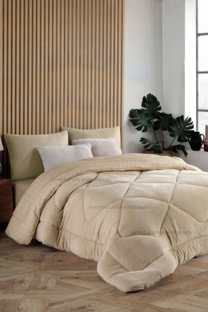 MNZ-King Size فاخرة بيج Wellsoft Quilt مزدوجة الجانب - Formeya