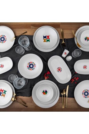 (MNZ-Klaus) 30 قطعة عشاء مجموعة لـ 6 أشخاص 58YMT000716 - Aryıldız