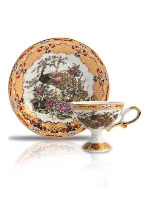 MNZ-Kos Gsa-56 مجموعة قهوة البورتسلان مع ساقين، مجموعة من 6 - Kosova