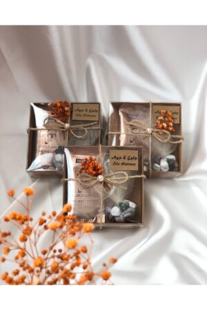 MNZ-Kraft صندوق واحد استخدام القهوة والطول الأزماد، والجذور وعد الالتزام الهينا حلاوة العرس هدية 25 قطعة BOX1000 - Mirabella Gift