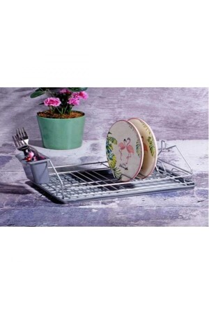 MNZ-Ksv Lalezar Gray رف الصحنات الصغيرة - رف الأطباق lal-0147 - Kosova