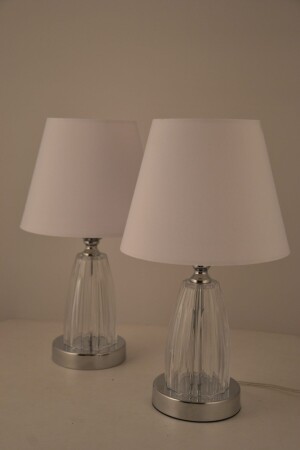 MNZ-Kuba الفضة - شاحنة لامپ بيضاء 2 قطع - AbajurAksesuar