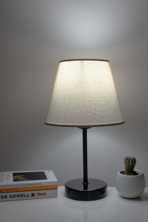 MNZ-Kumbeji مصباح غرفة النوم الحديثة الظل الأسود مصباح الطاولة - Vivido Abajur