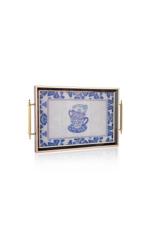 (MNZ-Kunst Tray-1) قطعة زرقاء ذات النمط 1S3703-30050-LAC02 - Schafer