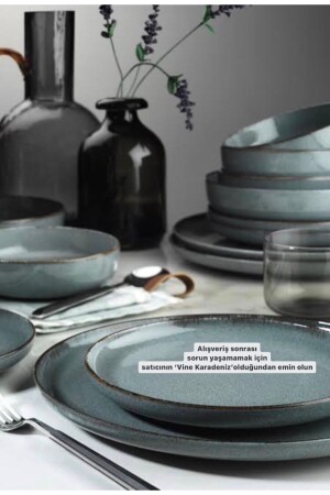 MNZ-Kütahya Porselen مزاج 6 أشخاص 18! قطعة YTG5353 - vinekaradenizstore