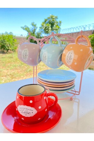 MNZ-Kuupa 81009 مجموعة قهوة 6 قطع مع منصة 8202108810099 - Perotti