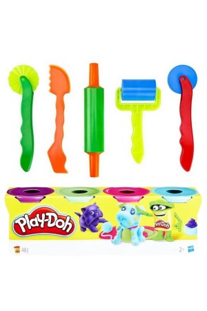 MNZ-l لعب العجين 448 ج 4 ألوان + برونز سكين رولر مجموعة لعب العجين قوالب MM-BMB - Play Doh