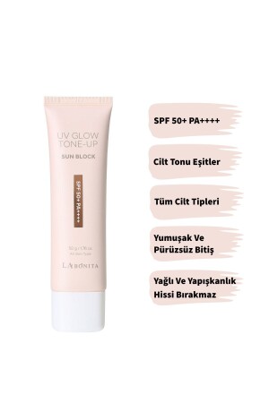 كريم الشمس من نوع MNZ-Labonita Tone Up - Tone Skin Equalizing and Brightening Sun Cream 50g LNT01 - LA BONITA