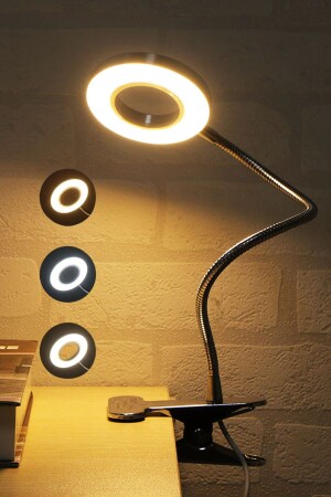 MNZ-Lached Acrobatic LED Study Reading Light ضوء قابلة للتعديل 3 ألوان طاولة مضيئة ومصباح ليلي - Ecuy