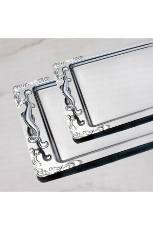 MNZ-Lalezar 2 بيكسات لاستين للفولاذ الشاي و القهوة - خدمة الصندوق 2 أحجام tep022 - Nehir