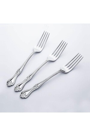 MNZ-Lalezar شوكة حلوى 6 قطعة شوكة حلوى lale020 - Nehir