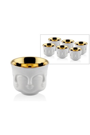 MNZ-Lamadore صفات ذهبية بيضاء مجموعة من 6 صفات 1JB-2037WG - LAMEDORE