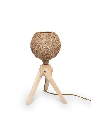 MNZ-Lampshade طاولة مصباح الخشب ثلاثي الأقدام A-3102 528485 - Tek-İş