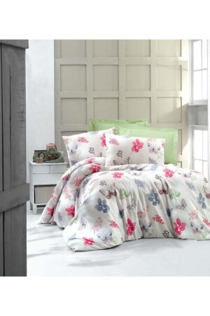 مجموعة غطاء سادة واحدة من سادة MNZ-Lanotte (طباعة رقمية) ناعمة 90-40-60250 - Menderes Home