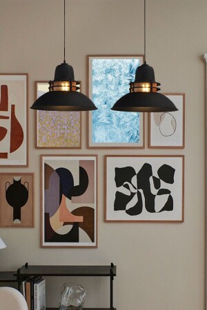 MNZ-Lantern Black مضاعف الشنادل مصباح العصا مقهى مطعم مطبخ غرفة المعيشة المكتبية مصباح الإضاءة النماذج BMM7061XX - Bamyum