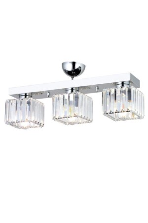 MNZ-Lara Caka 3-piece Chrome K-01 شمعة 160504000194 - İstanbul Avize
