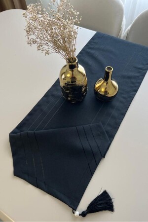 غطاء (MNZ-Lara Runner) الأسود 40x145 - Gülce Home Collection